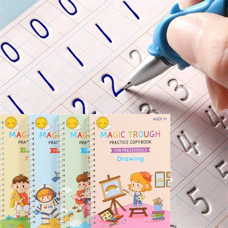 Grooved Handwriting Practice Book