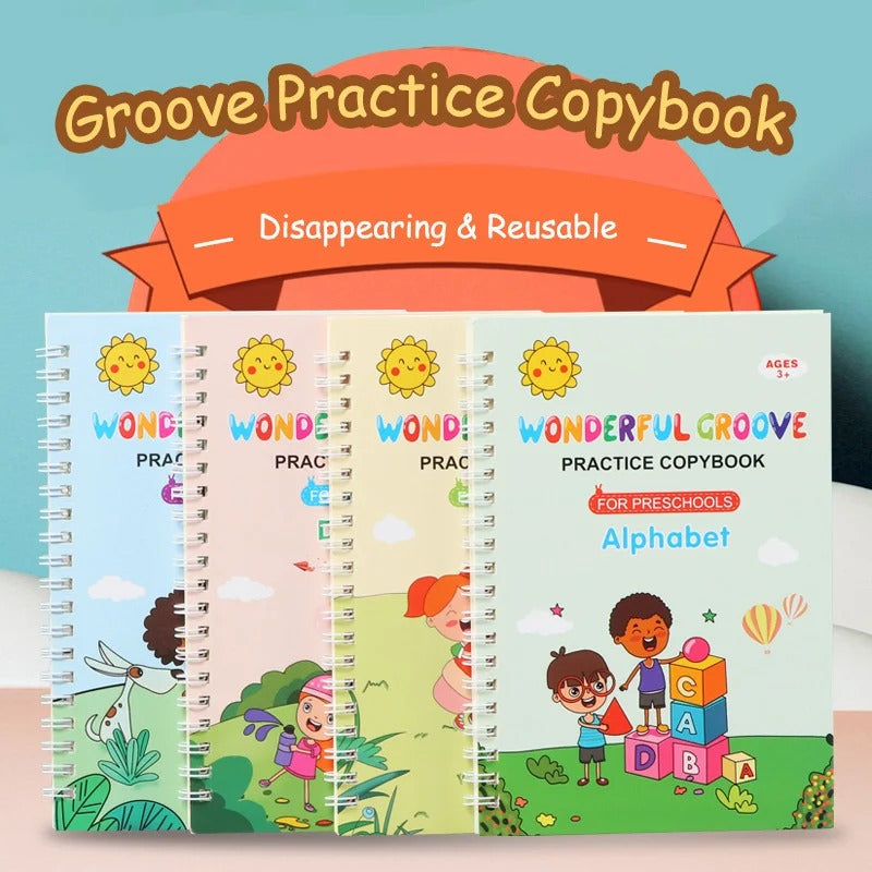 Grooved Handwriting Practice Book