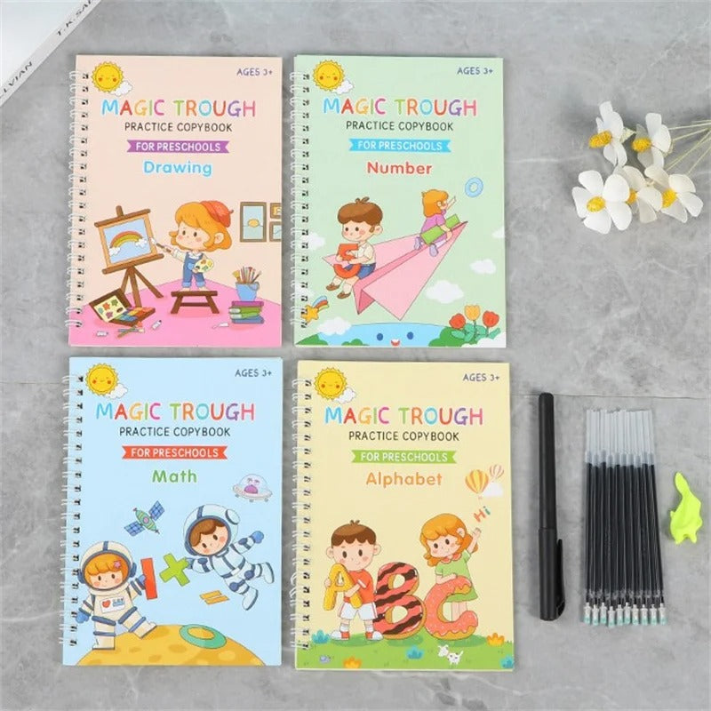Grooved Handwriting Practice Book