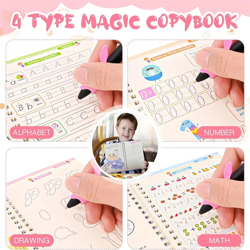 Grooved Handwriting Practice Book