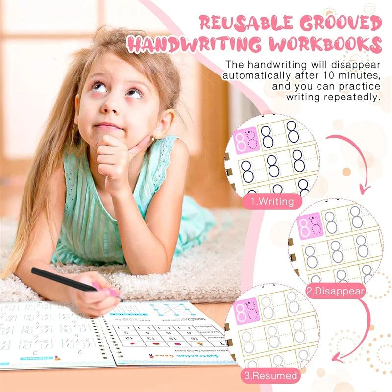 Grooved Handwriting Practice Book
