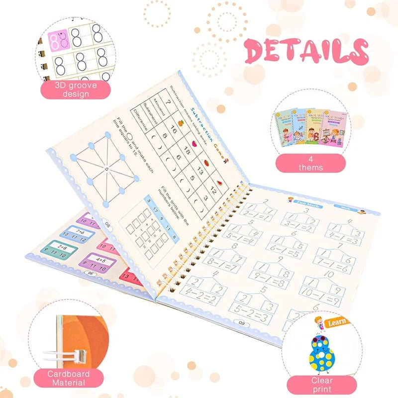 Grooved Handwriting Practice Book