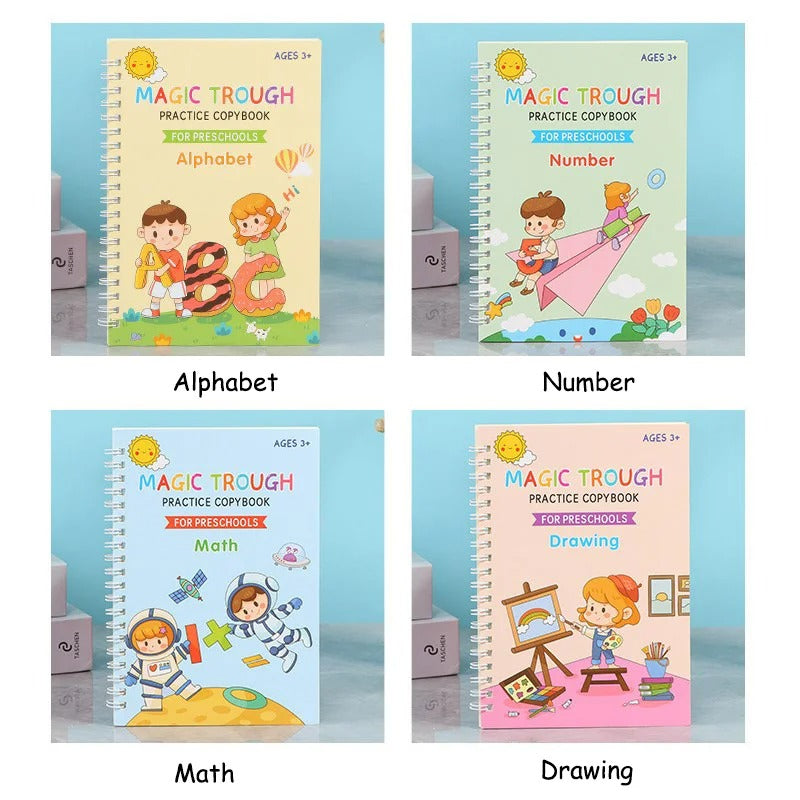 Grooved Handwriting Practice Book