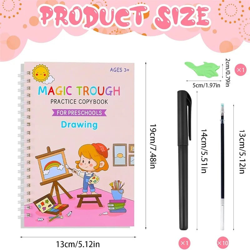 Grooved Handwriting Practice Book