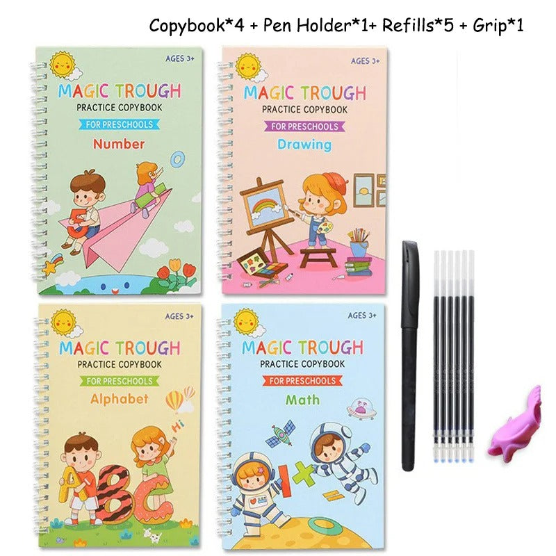 Grooved Handwriting Practice Book