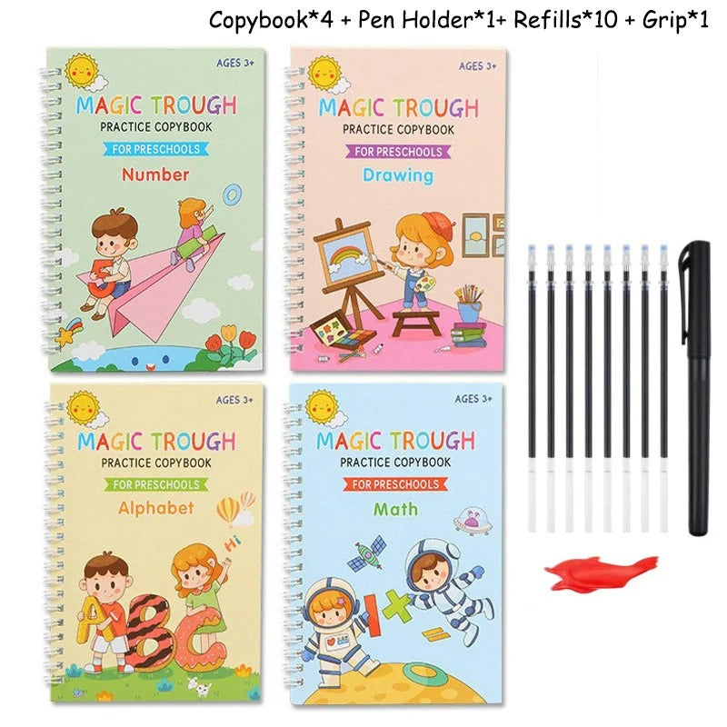 Grooved Handwriting Practice Book